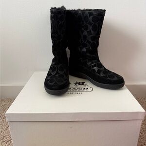 Coach Black Teri Boots